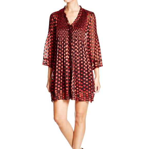 Diane Von Furstenberg Dresses & Skirts - Diane Von Furstenberg Polka Dot Layla Tunic Dress